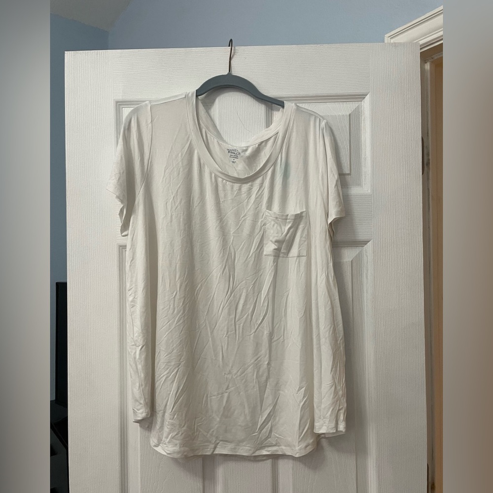 Market & Spruce Cream Short Sleeve Tee